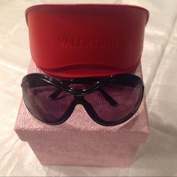 Valentino Accessories - Valentino Black Sunglasses with Case Pristine